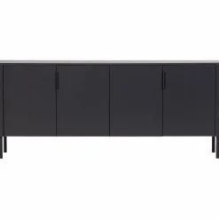 Woood Gunnar Dressoir 200 Cm Grenen Matzwart [fsc]