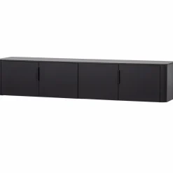 Woood Gunnar tv meubel 200 cm grenen matzwart [fsc]