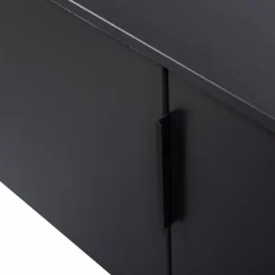 Woood Gunnar tv meubel 200 cm grenen matzwart [fsc]
