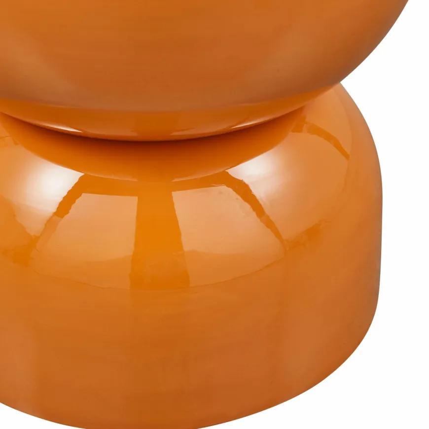 Woood Hekla bijzettafel metaal oranje
