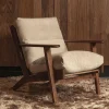Woood Houston fauteuil bouclé/hout naturel