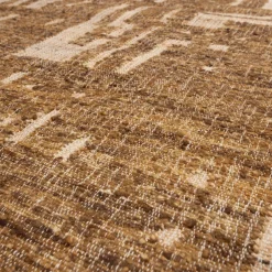 Woood Ian handgeweven vloerkleed wol/katoen bruin 170x240cm