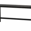 Woood Imme Bankje Hout Zwart 110cm