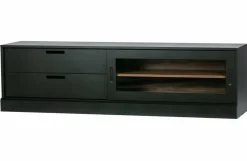 Woood James Tv-meubel Noten/zwart [fsc]