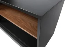 Woood James Tv-meubel Noten/zwart [fsc]