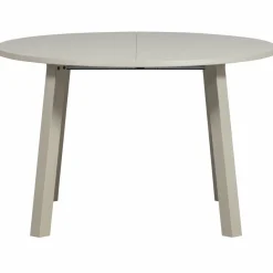 Woood Janne uitschuifbare eettafel rond eiken dakargrau [fsc]