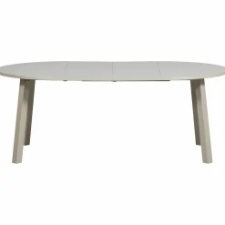 Woood Janne uitschuifbare eettafel rond eiken dakargrau [fsc]