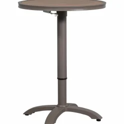 Woood Jeppe hoogte verstelbare bartafel tuin aluminium bruin/grijs