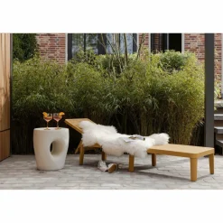 Woood Jinte ligbed tuin kunststof geel