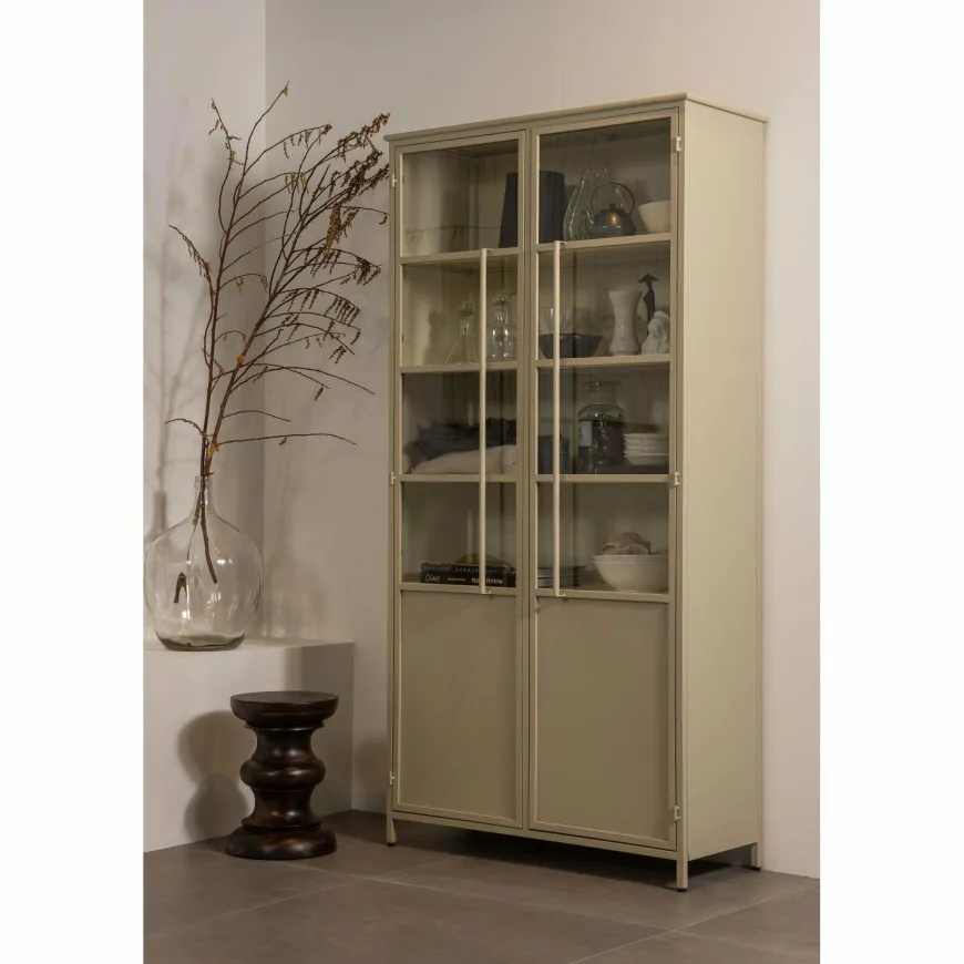 Woood Jonah bijzettafel hout donkerbruin 42xo30cm