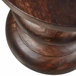 Woood Jonah bijzettafel hout donkerbruin 42xo30cm