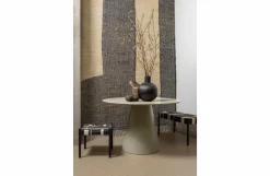 Woood Jorre Eettafel Mdf Antique Beige Ø120cm
