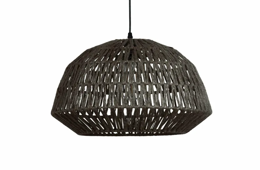 Woood Kace Hanglamp Jute Zwart Ø45cm