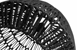 Woood Kace Hanglamp Jute Zwart Ø45cm