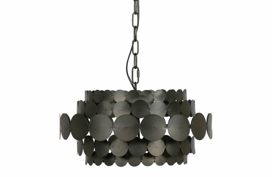 Woood Kaki Hanglamp Metaal Zwart