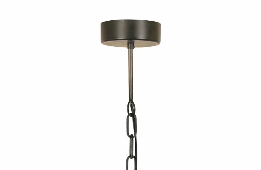 Woood Kaki Hanglamp Metaal Zwart