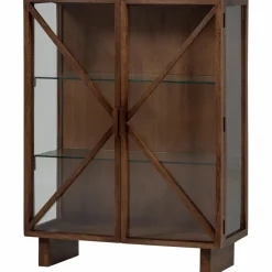 Woood Kella 2-deurs kast mango hout bruin