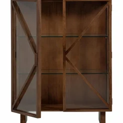 Woood Kella 2-deurs kast mango hout bruin