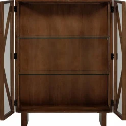 Woood Kella 2-deurs kast mango hout bruin
