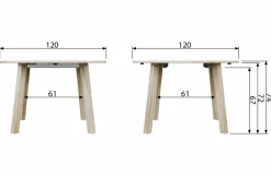 Woood Lange Jan Uitschuifbare Eettafel Rond Eiken Sydney [fsc]