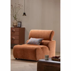 Woood Laon kussens velvet naturel/blauw - set van 3