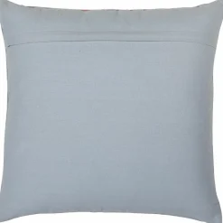 Woood Laon kussens velvet naturel/blauw - set van 3