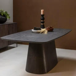 Woood Leah eettafel mdf donkerbruin 200x105cm