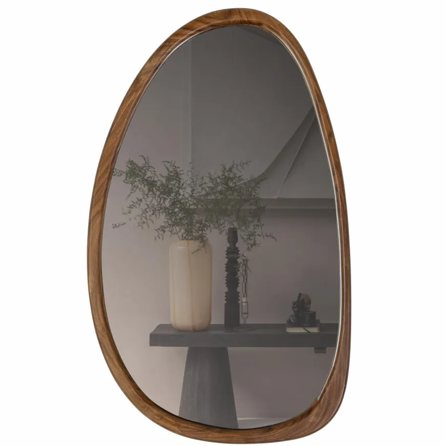 Woood Leif spiegel hout naturel 64x38cm