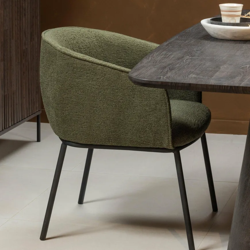Woood Leon eetkamerstoel forest green