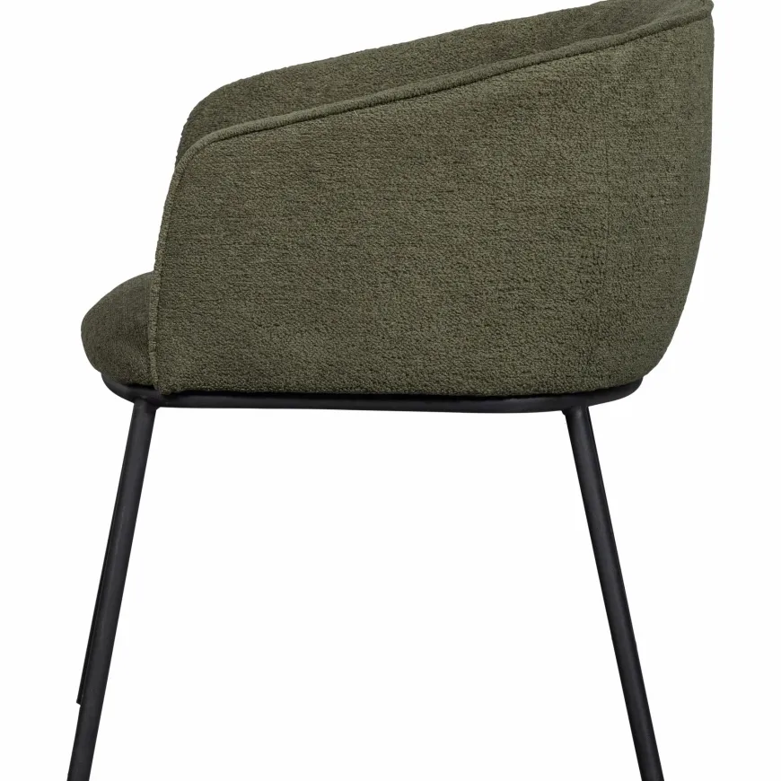 Woood Leon eetkamerstoel forest green