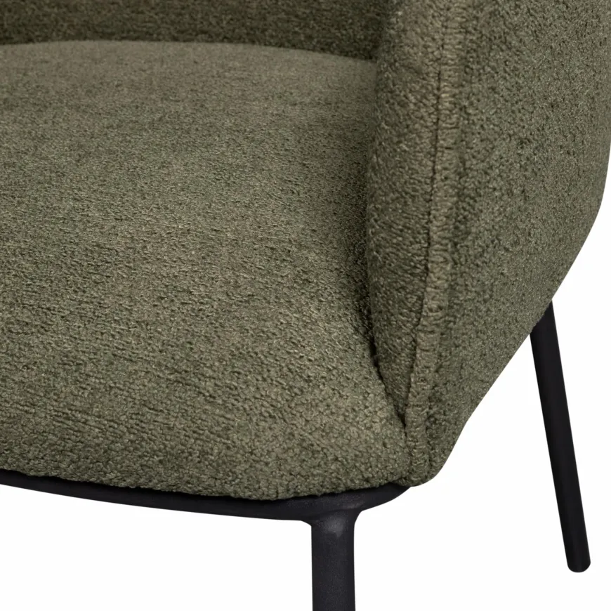 Woood Leon eetkamerstoel forest green