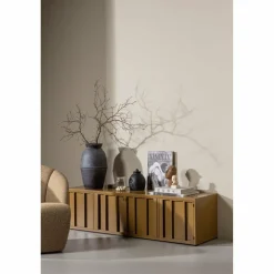 Woood Level tv-meubel metaal honinggeel 44x160cm