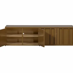 Woood Level tv-meubel metaal honinggeel 44x160cm