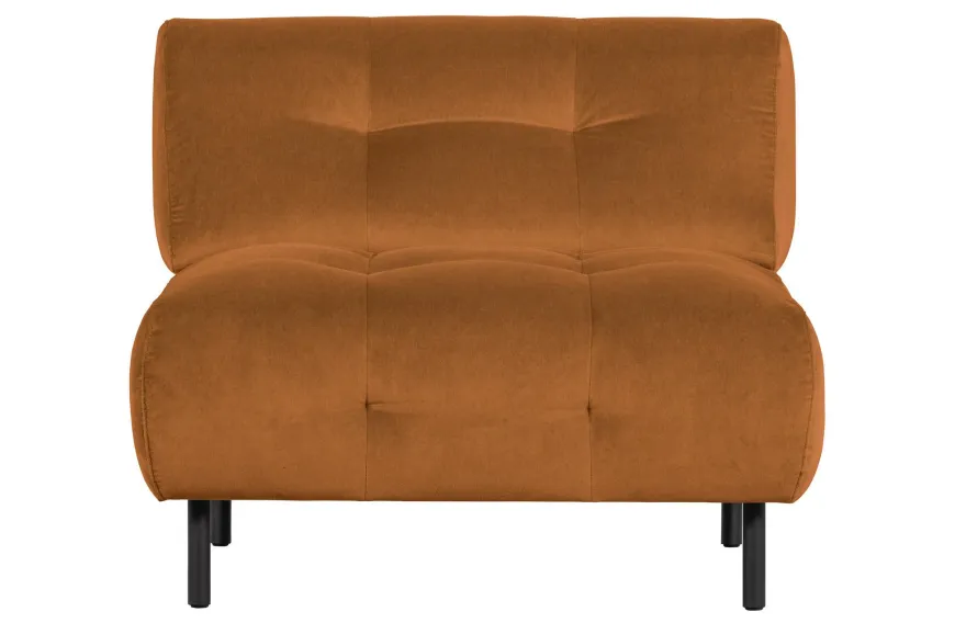 Woood Lloyd Fauteuil Gewassen Fluweel Cinnamon
