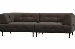 Woood Lloyd 4-zits Bank Gewassen Fluweel Cast Iron