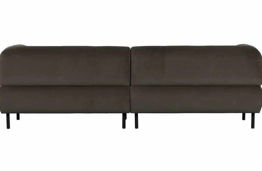 Woood Lloyd 4-zits Bank Gewassen Fluweel Cast Iron