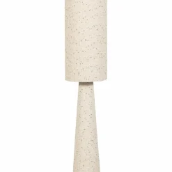 Woood Loft vloerlamp metaal/boucle naturel met stippen 130xo30cm