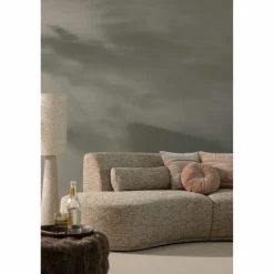 Woood Loft vloerlamp metaal/boucle naturel met stippen 130xo30cm
