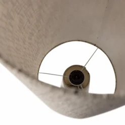 Woood Loft vloerlamp metaal/boucle naturel met stippen 130xo30cm