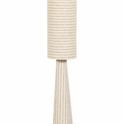 Woood Loft vloerlamp metaal/boucle naturel met strepen 130xo30cm