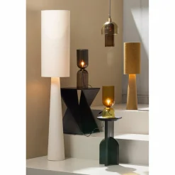 Woood LOFT vloerlamp XL metaal/boucle naturel 187xO35CM