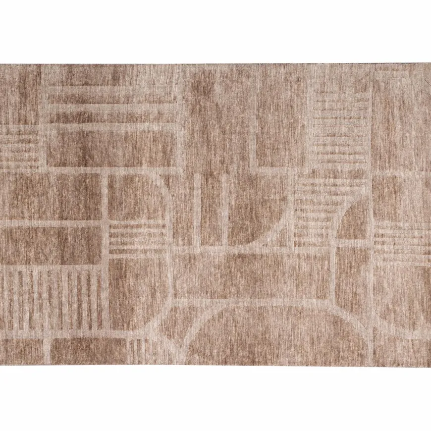 Woood Lovi vloerkleed polyester/katoen taupe 170x240cm