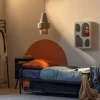 Woood Lucy eenpersoons onderschuifbed metaal zwart 90x200cm