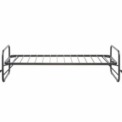 Woood Lucy eenpersoons onderschuifbed metaal zwart 90x200cm