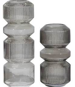 Woood Lyle Vaas Glas Warm Groen 25x?12cm
