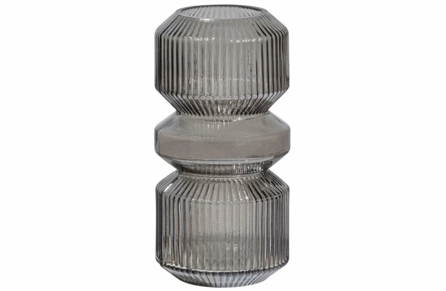 Woood Lyle Vaas Glas Warm Groen 25x?12cm
