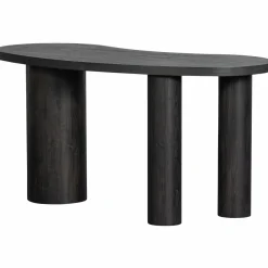 Woood MAAN organisch sidetable/bureau MDF donkerbruin