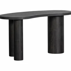 Woood MAAN organisch sidetable/bureau MDF donkerbruin