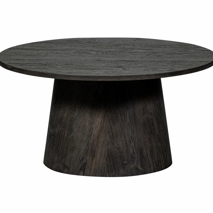 Woood Maan salontafel mdf donkerbruin 45xø60cm