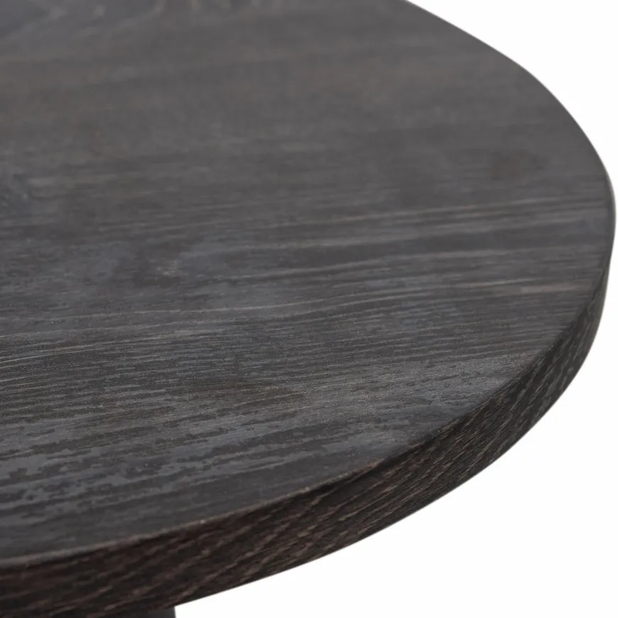 Woood Maan salontafel mdf donkerbruin 40xø80cm